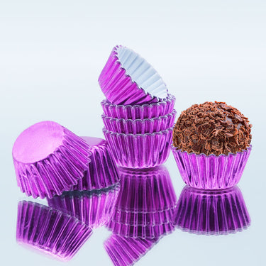 Forma Brigadeiro Metalizada nr.5 Pink - Dafesta